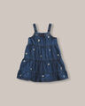 Vestido Corto Bordado,AZUL CIELO